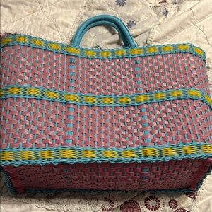 Colorful Woven Tote Bag